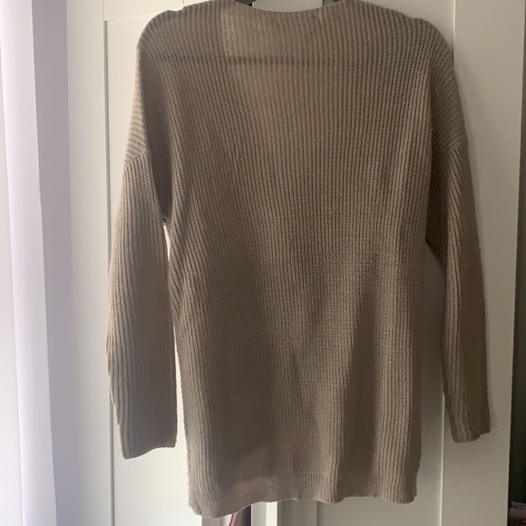 ASTR beige sweater with wrap in front - Picture 4 of 4
